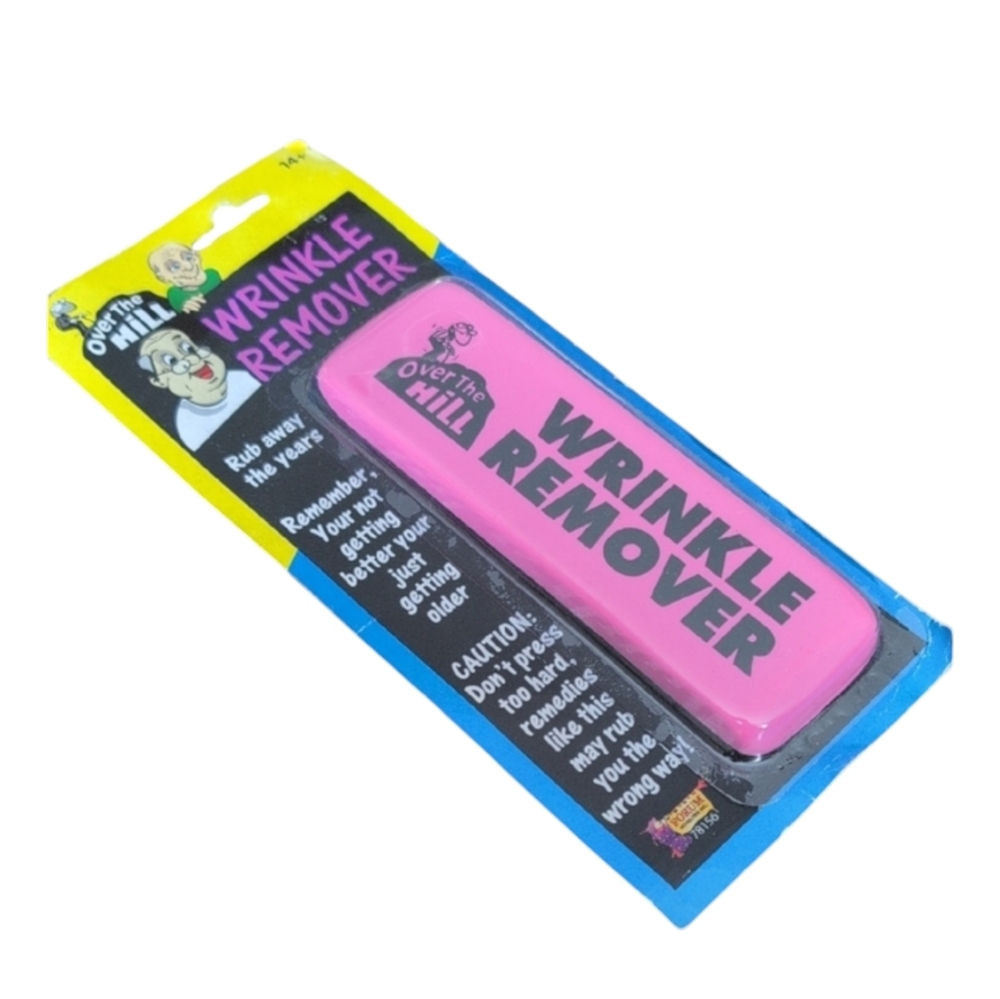 NEW Pink Wrinkle Remover Gag Gift Large Eraser